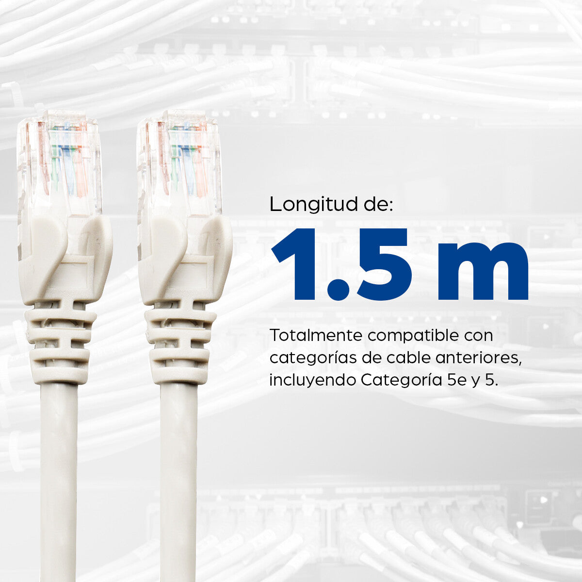 Intellinet Cable de red, Cat6, UTP