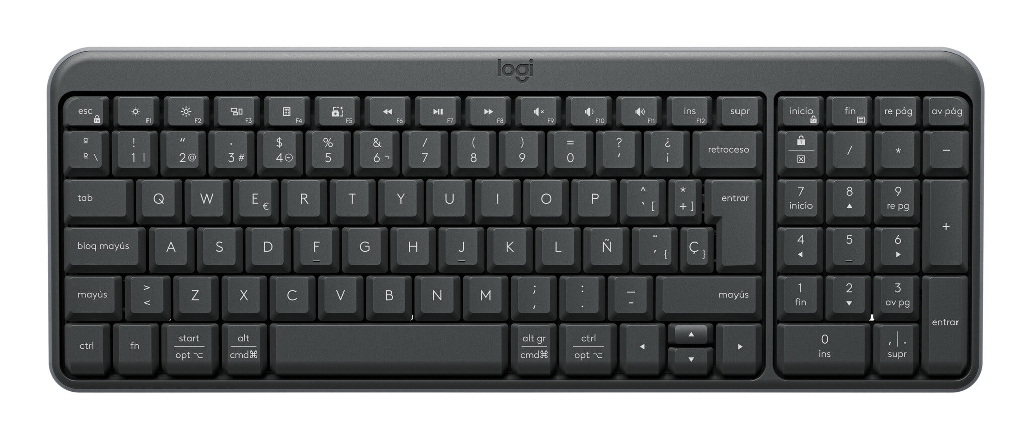 Logitech 920-013445 teclado Universal Bluetooth QWERTY Español Grafito