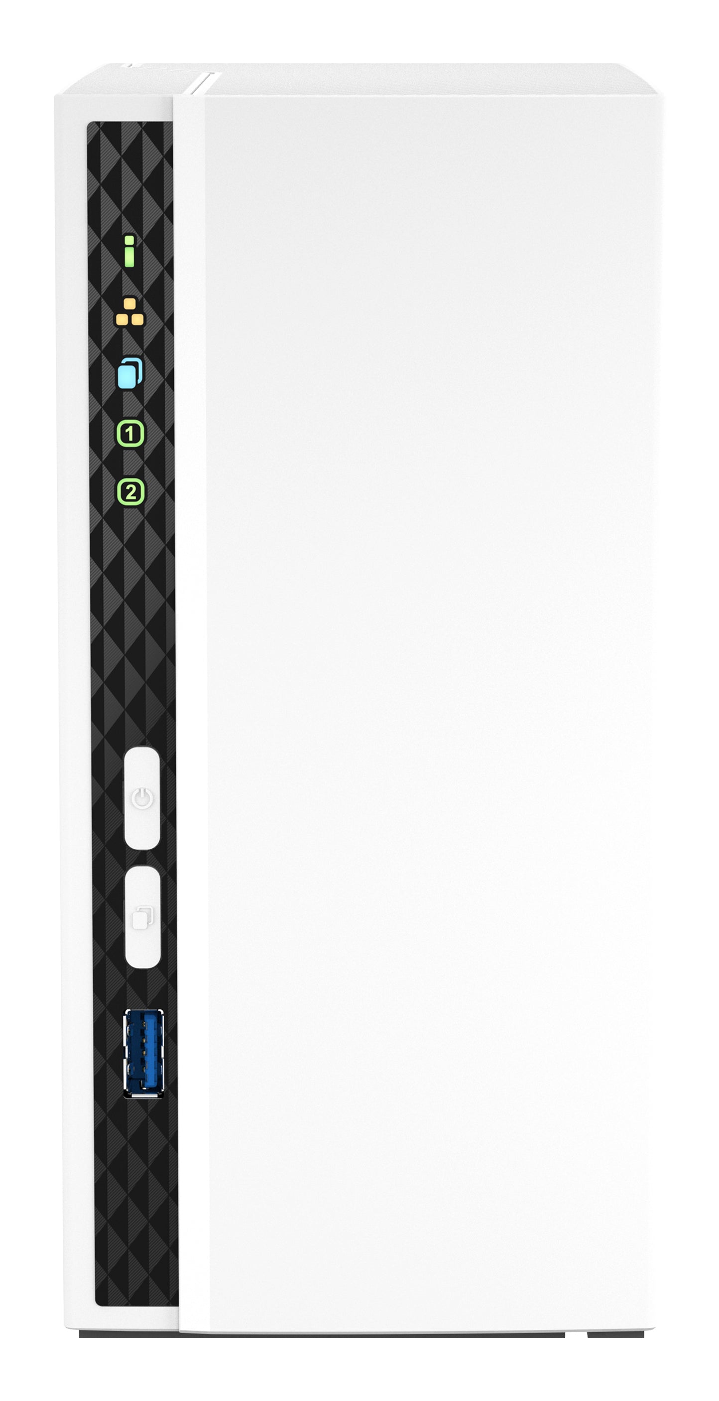 QNAP NAS Unit ARM Cortex A55 Quad Core 2.0Ghz CPU 2GB RAM RJ45 GbE 2-Bay 3.5" Linux Diskless