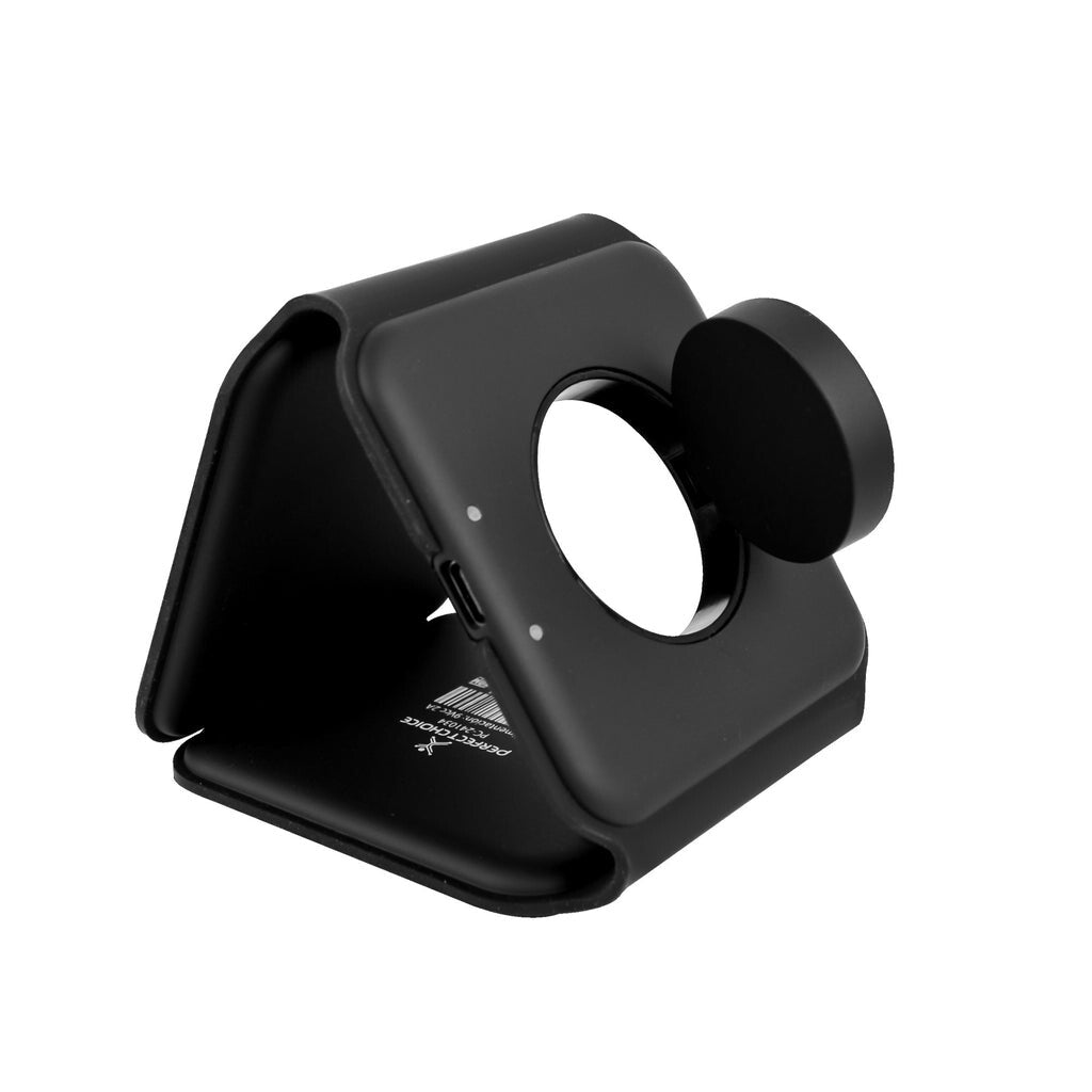 Perfect Choice PC-241034 cargador de dispositivo móvil Audífonos, Smartphone, Reloj inteligente Negro USB Cargador inalámbrico Carga rápida Interior