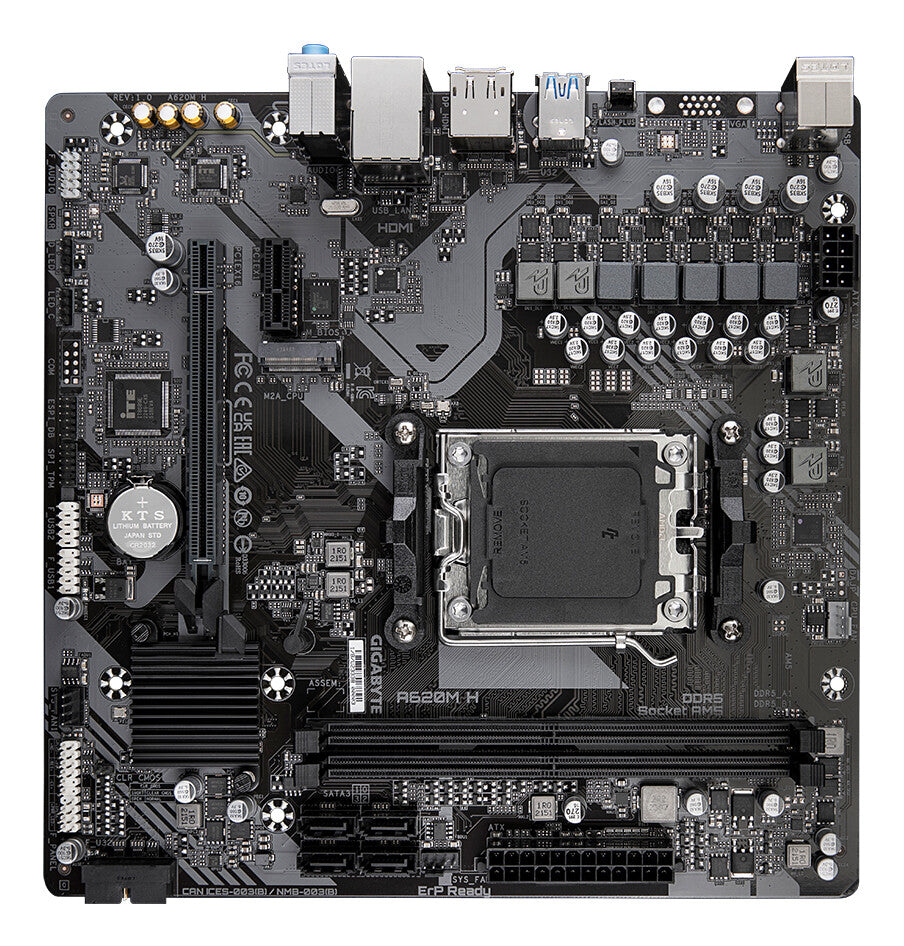 GIGABYTE A620M H placa base AMD A620 Enchufe AM5 Micro ATX