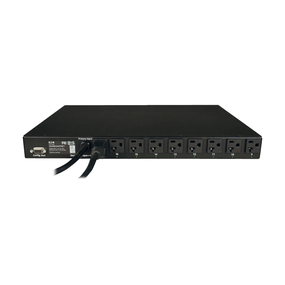 Tripp Lite PDUMH20ATNET PDU Monofásico Controlable con Switch de Transferencia Automática, 1.9kW, Entradas 15-20P / 5-20P de 120V, 16 Tomacorrientes 5-15/20R, 1U, TAA