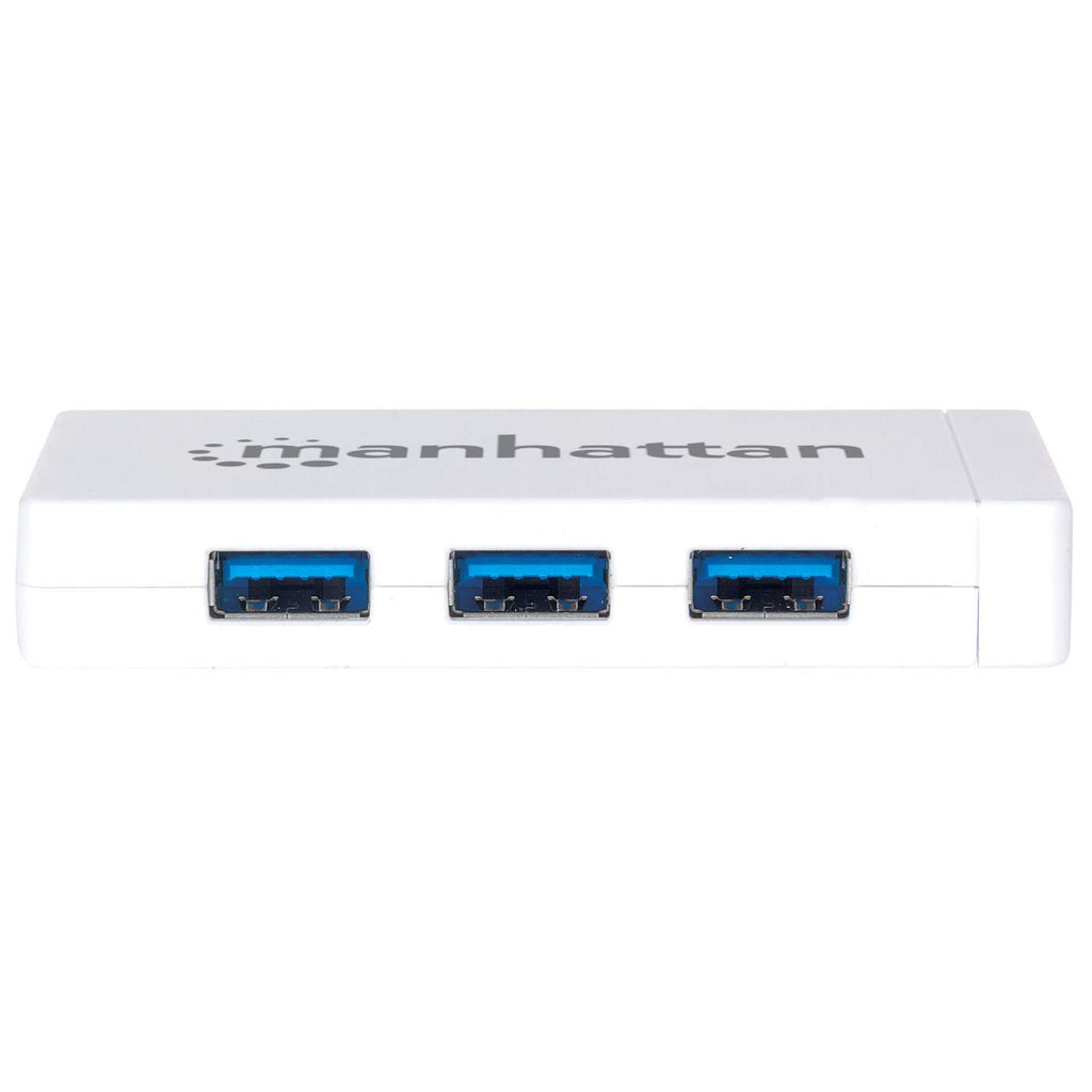 Manhattan Hub de 3 puertos USB 3.0 con Adaptador Gigabit Ethernet