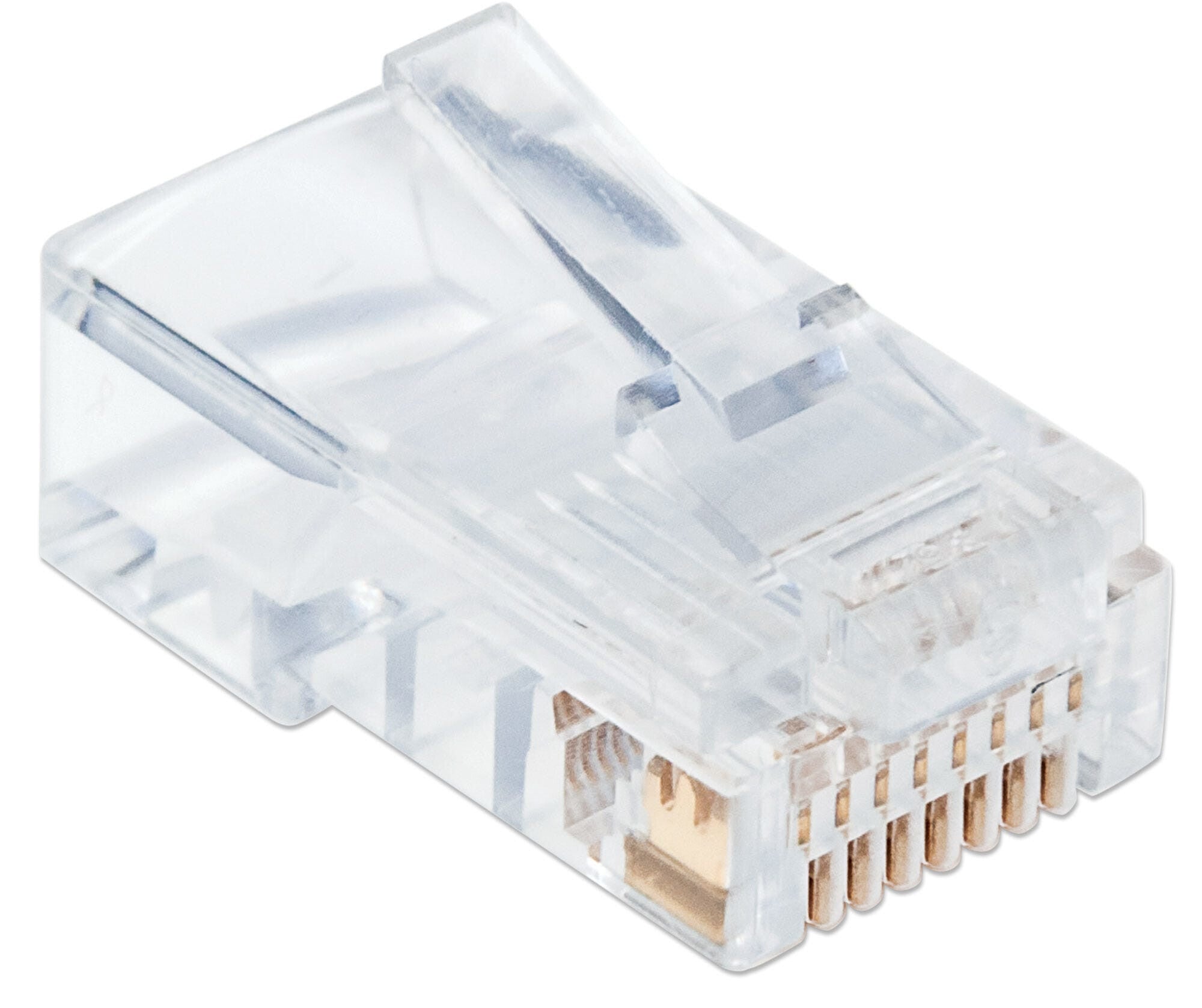 Intellinet PLUG RJ45 CAT5E SOLIDO UTP BOTE 100 PZAS ORO 50-MICRAS PRO