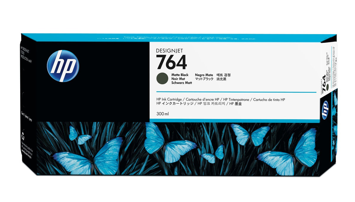 HP Cartucho de tinta DesignJet 764 de 300 ml negro mate