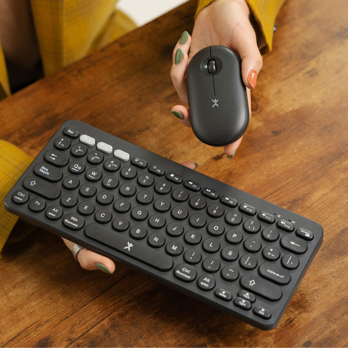 Perfect Choice PC-201397 teclado Ratón incluido Universal RF inalámbrico + bluetooth Negro