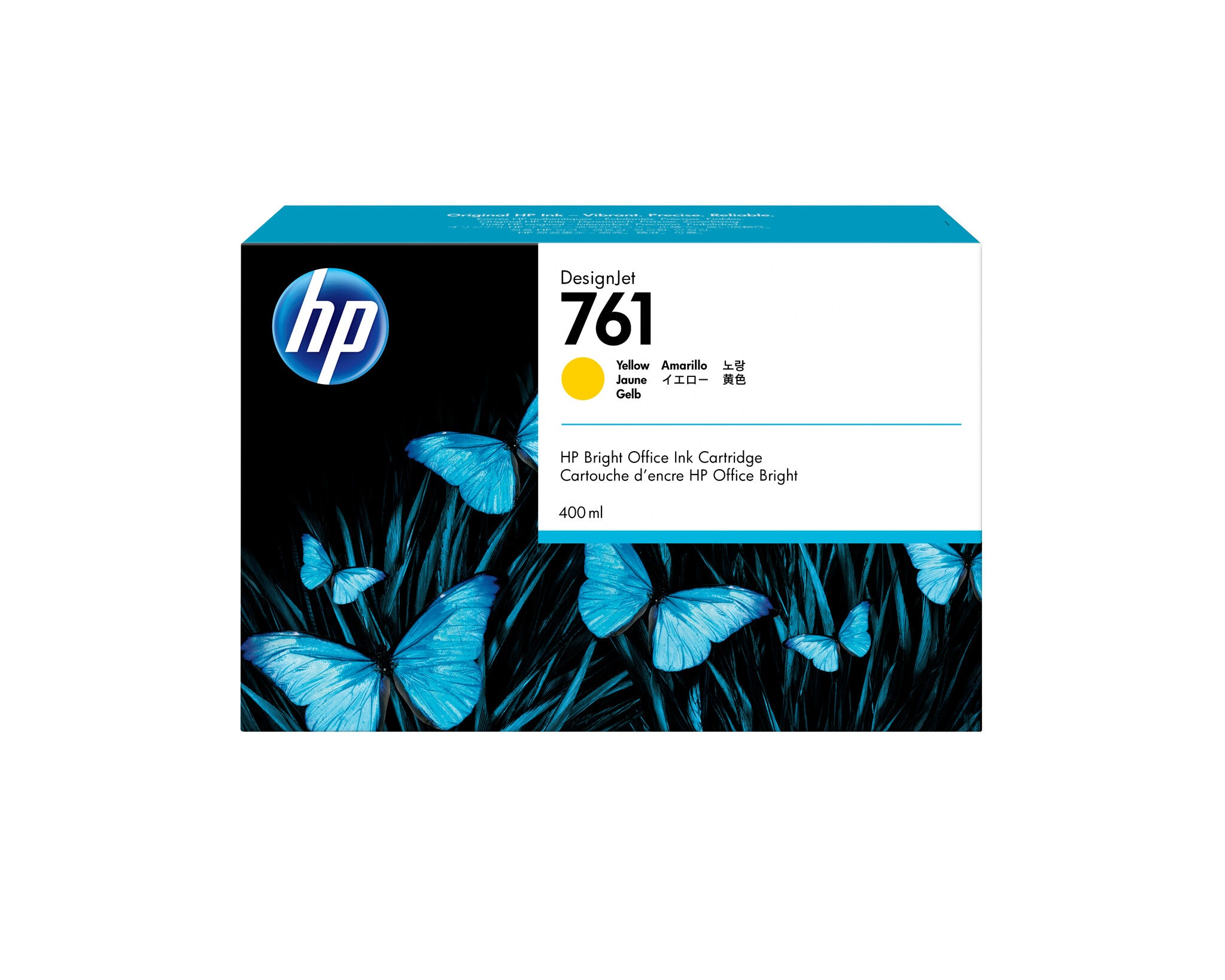 HP Cartucho de tinta DesignJet 761 de 400 ml amarillo
