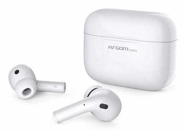 ArgomTech ARG-HS-5070BL audífono y auriculare Auriculares True Wireless Stereo (TWS) Intra auditivo Llamadas/Música Bluetooth Blanco