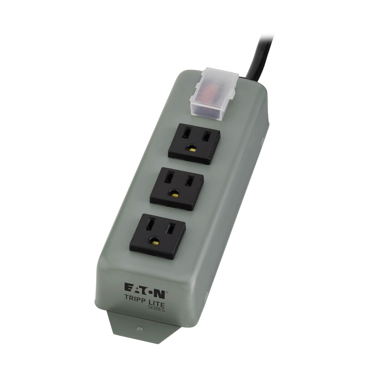 Tripp Lite 3SP9 Barra de Contactos Industrial, 3 Tomacorrientes, Cable de 2.74 m [9 pies], Clavija NEMA 5-15P, Protector para el Switch