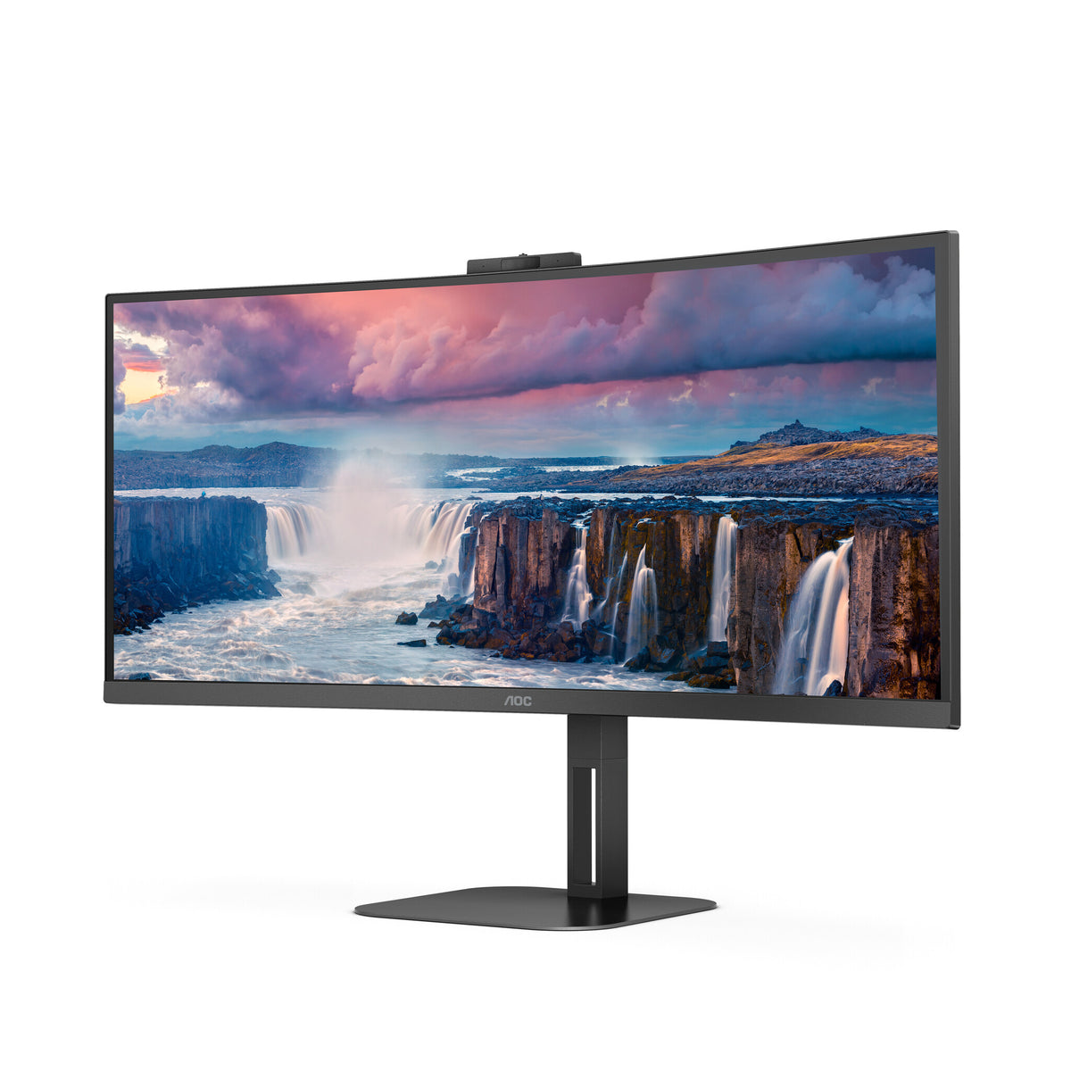 AOC V5 CU34V5CW monitor de computadora 86.4 cm (34") 3440 x 1440 Pixeles Wide Quad HD LED Negro