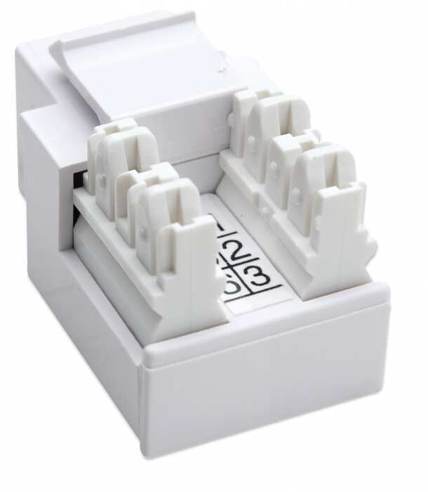 Intellinet JACK RJ11 RJ12 KEYSTONE DE IMPACTO BLANCO