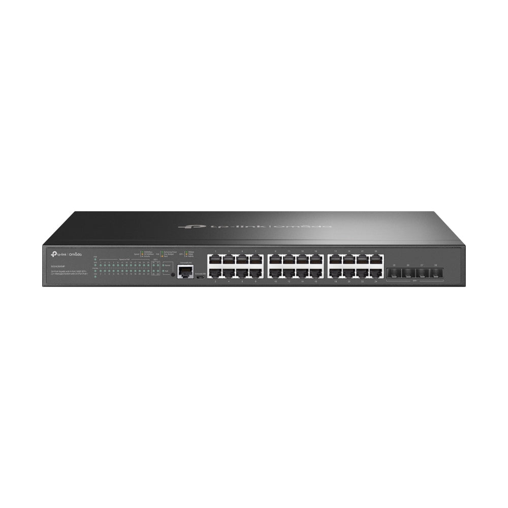 SWITCH TP-LINK SG3428XMP OMADA 24P GE POE ADMINISTRABLE CON 4SFP+ 1 RJ45 Y 1 MICRO-USB CONSOLA L2