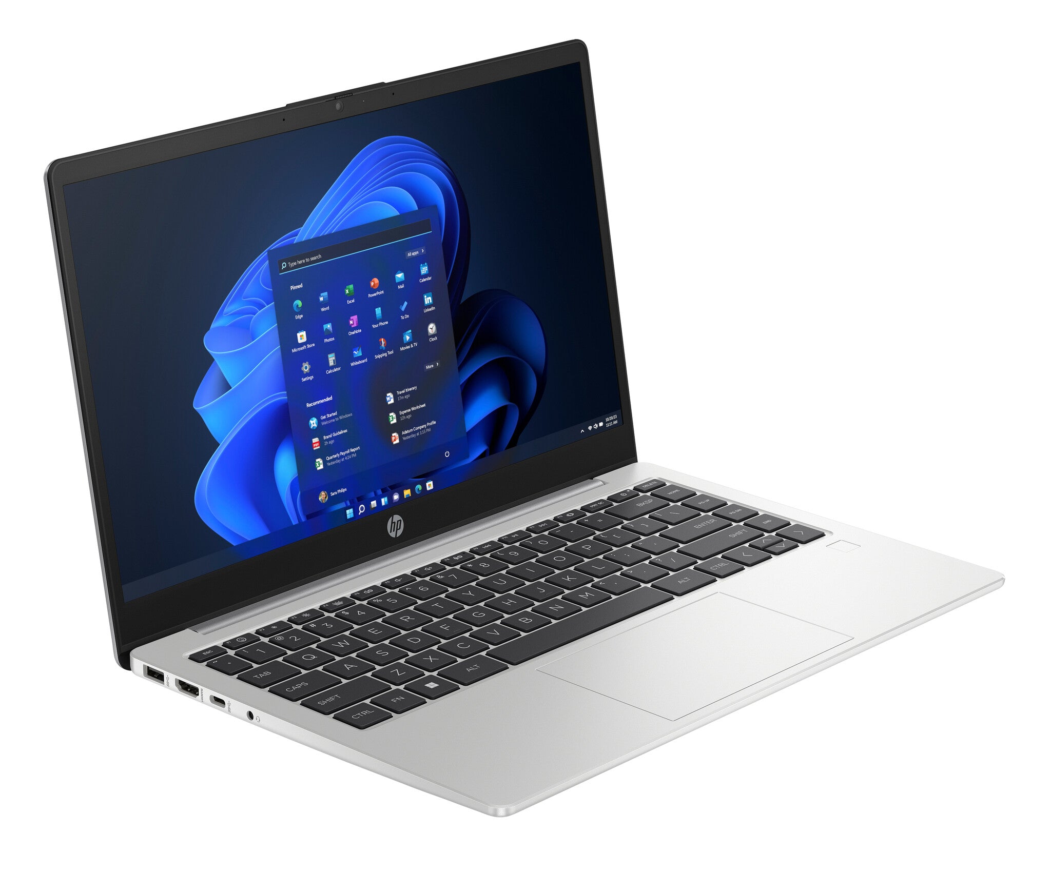 HP 245 G10 AMD Ryzen™ 7 7730U Computadora portátil 35.6 cm (14") Full HD 8 GB DDR4-SDRAM 512 GB SSD Wi-Fi 6 (802.11ax) Windows 11 Home Plata