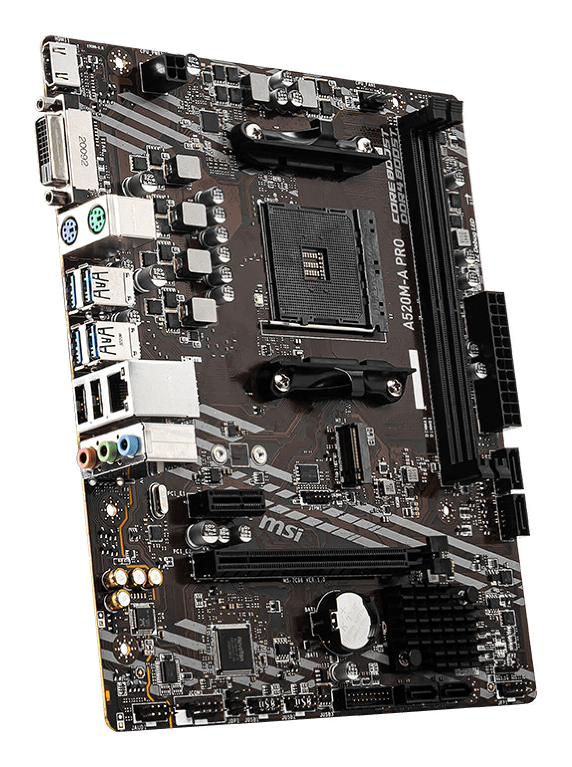 MSI A520M-A PRO placa base AMD A520 Enchufe AM4 Micro ATX