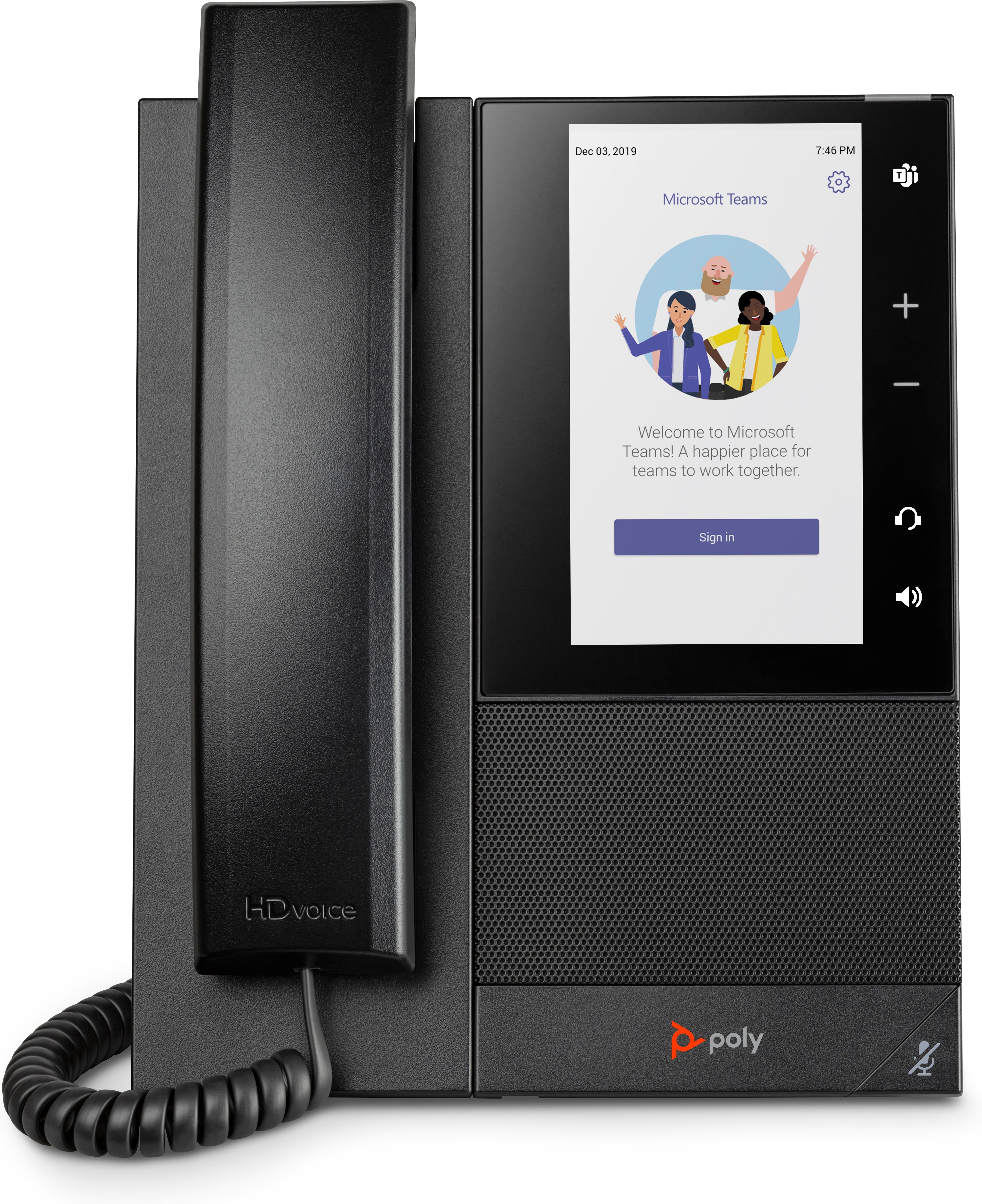 TELEFONO IP HP POLY 82Z76AA CCX 500/ VERSION MICROSOFT TEAMS MULTIMEDIA PANTALLA TACTIL A COLOR DE 5 PULGADAS BLUETOOTH 1 PUERTO USB-A POE (NO INCLUYE FUENTE DE ALIMENTACION)