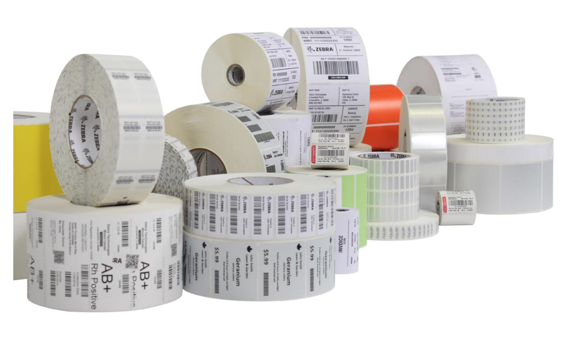 Polyester Label Zebra 4"x2" (101.6 x 50.8mm) TT Z Ultimate 4000T Silver High Tack high performance coating