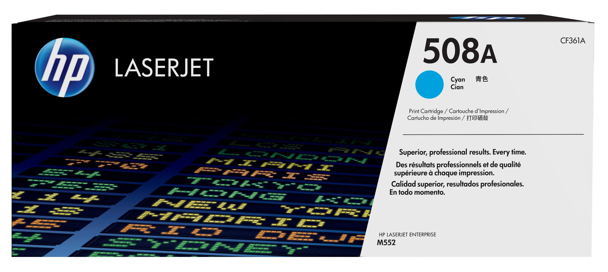 HP Cartucho de tóner original LaserJet 508A cian