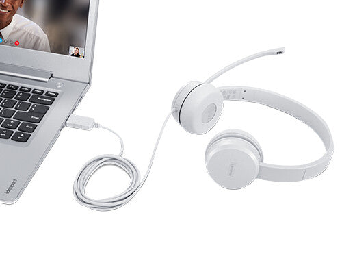 Lenovo GXD1E71385 audífono y auriculare Auriculares Alámbrico Muñeca Llamadas/Música USB tipo A Gris
