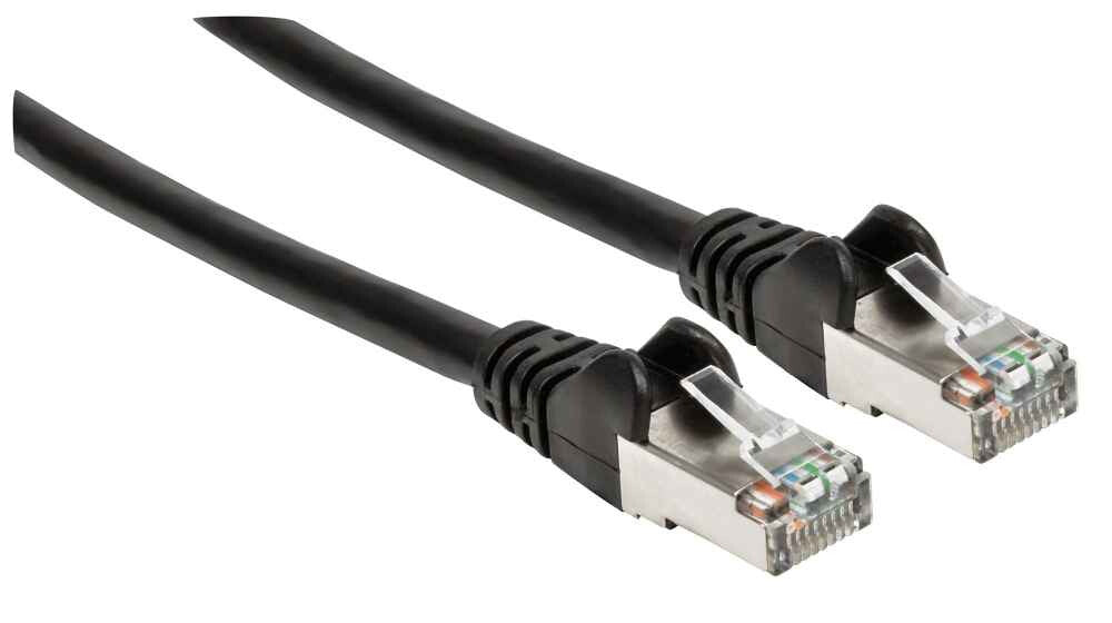 Intellinet Cable de Red Cat6a S/FTP, 30 cm, Negro