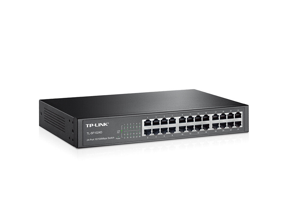 TP-Link TL-SF1024D No administrado Fast Ethernet (10/100) 1U Negro