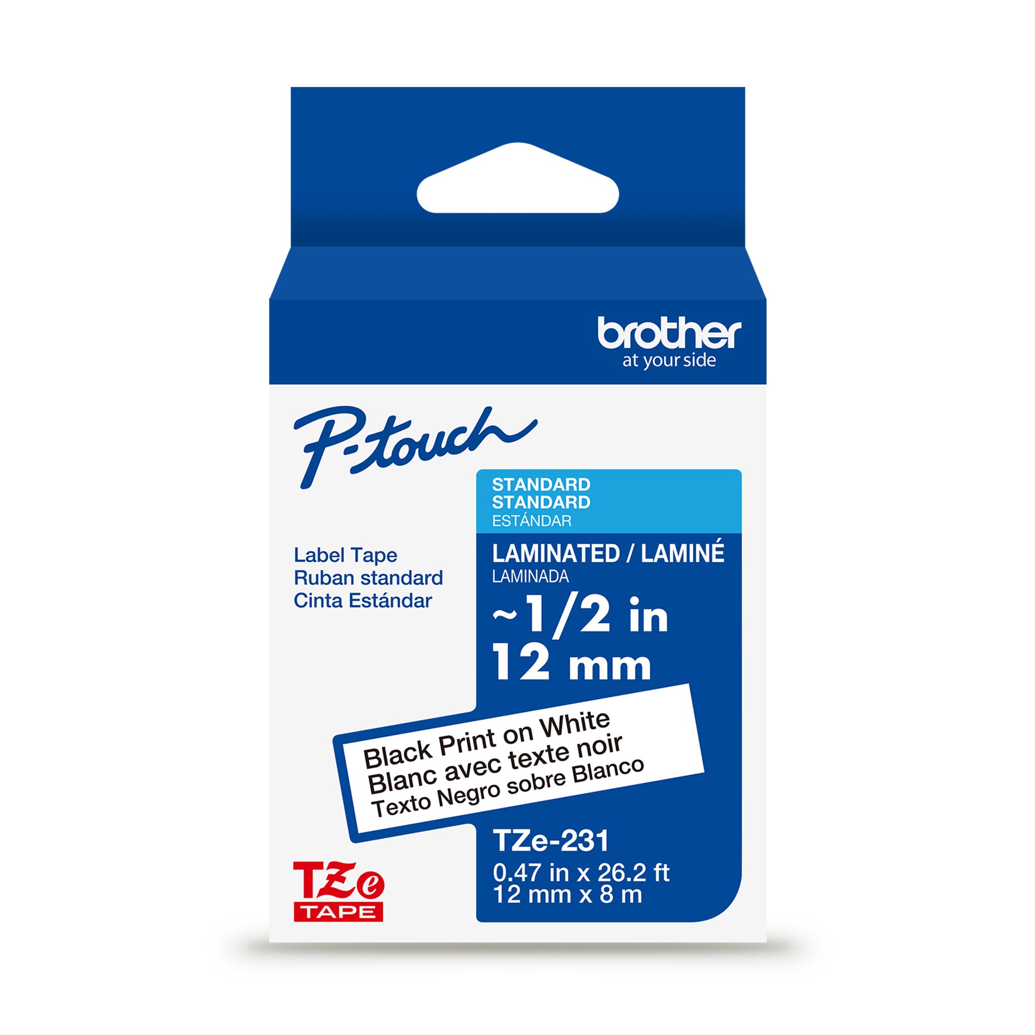 Brother TZe-231G cinta para impresora de etiquetas Negro sobre blanco