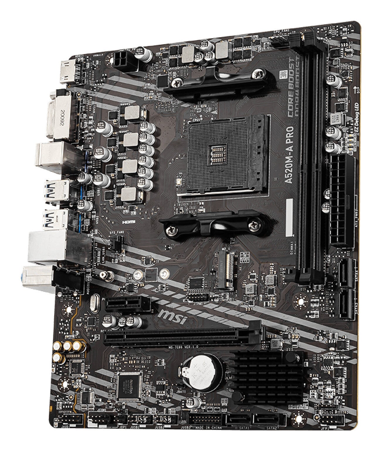 MSI A520M-A PRO placa base AMD A520 Enchufe AM4 Micro ATX
