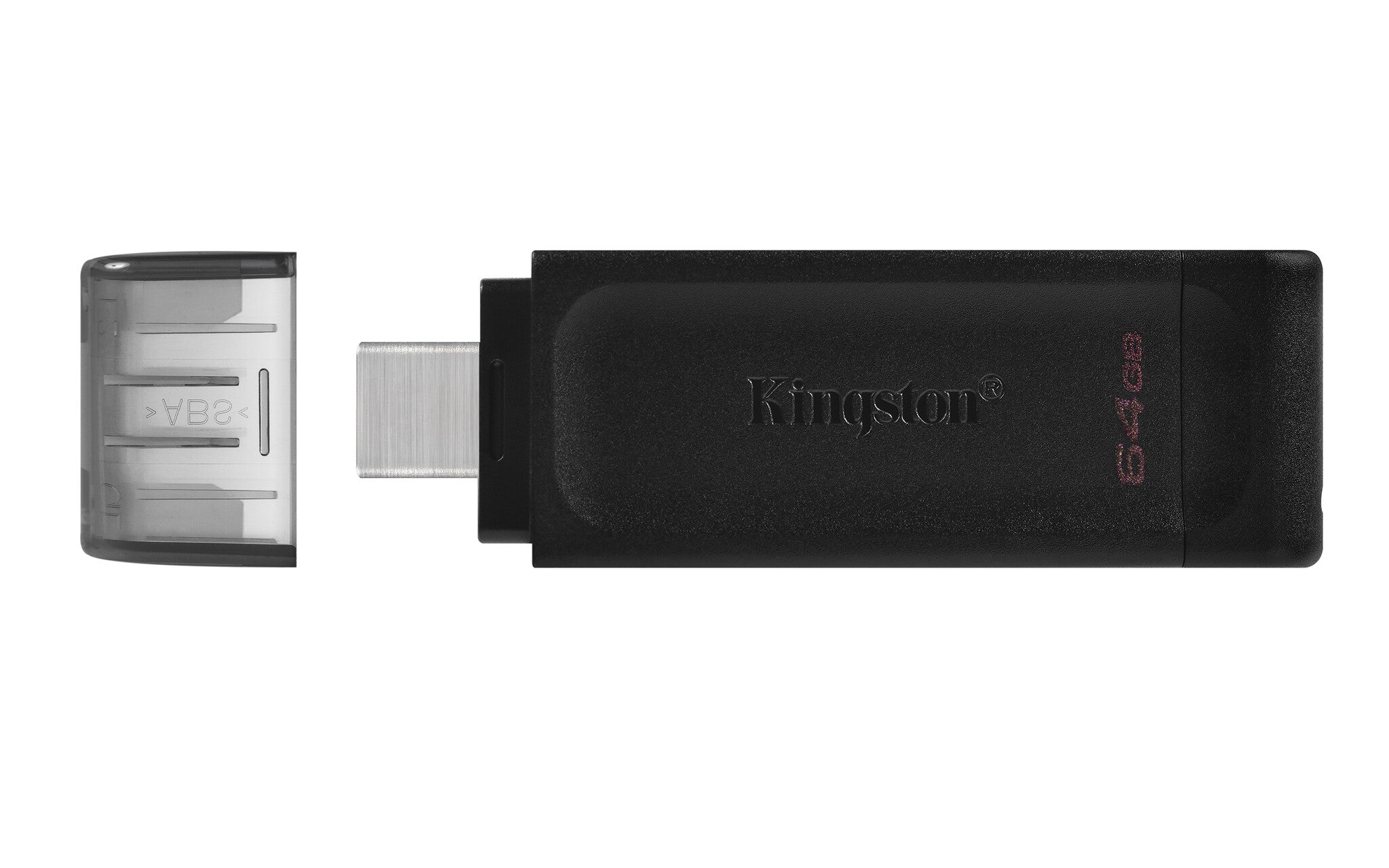 Kingston Technology DataTraveler 70 unidad flash USB 64 GB USB Tipo C 3.2 Gen 1 (3.1 Gen 1) Negro