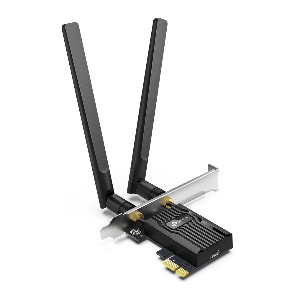 TARJETA DE RED| TP-LINK | ARCHER TX55E | PCIE | AX3000 | WIFI 6 | BLUETOOTH 5.2 | PCI EXPRESS X1/X4/X8/X16, DUAL BAND 5GHZ 2402 MBPS, 2.4 GHZ 574MBPS
