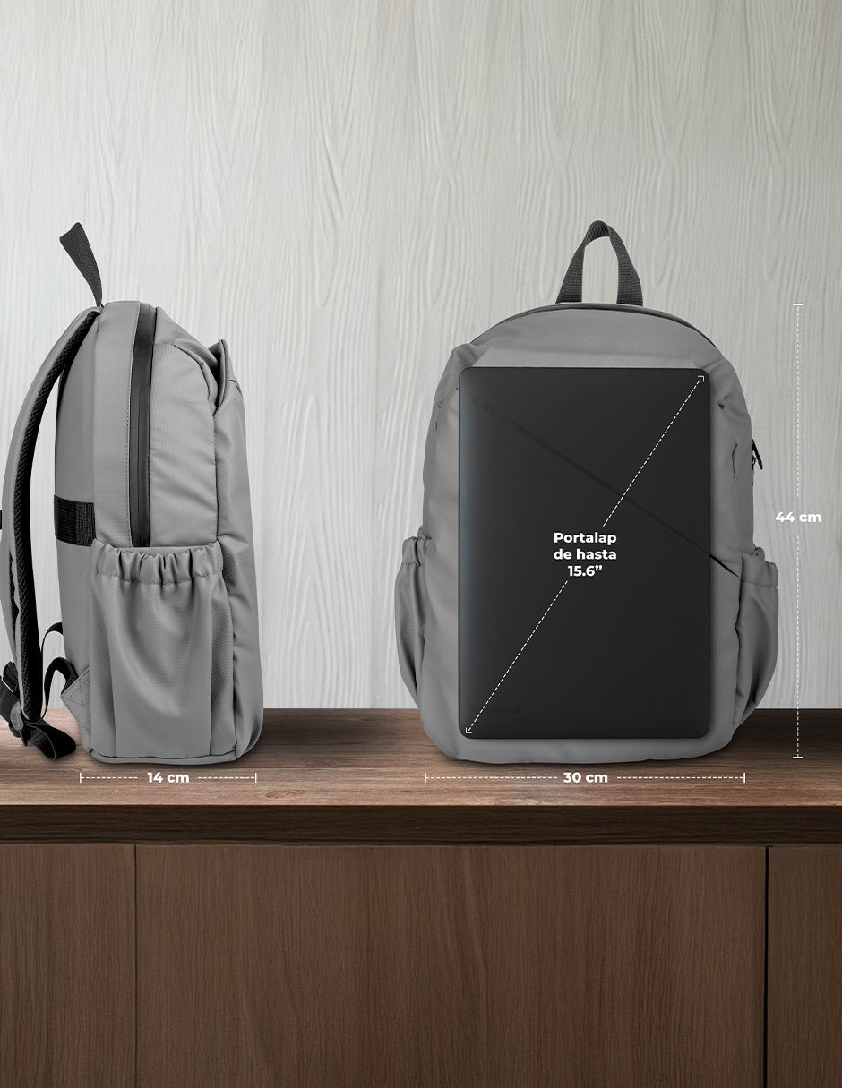 TechZone TZLBP29-G mochila Gris Poliéster