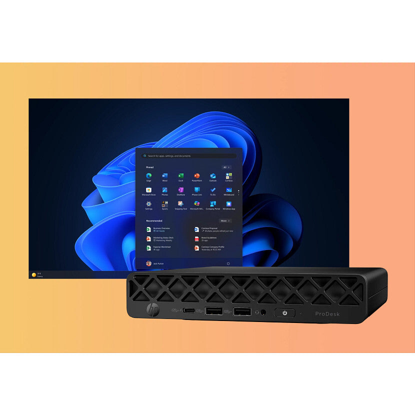 HP ProDesk 4 Mini G1i Desktop AI PC Intel Core Ultra 7 265T 16 GB DDR5-SDRAM 512 GB SSD Windows 11 Pro Mini PC