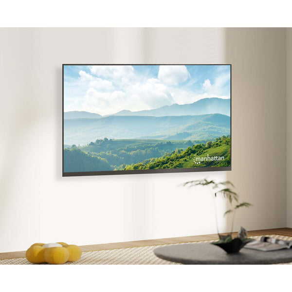 Manhattan Soporte de pared con pivote para pantalla de 13" a 32". Sujeta una pantalla o monitor de 13" a 32" de hasta 30 kg (66 lbs.), +/- 20° de inclinación, +/-30° de giro, soporte de un solo perno (pivote), negro