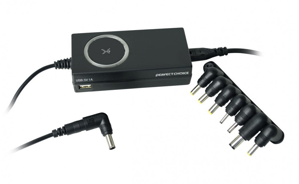 Perfect Choice PC-240747 adaptador e inversor de corriente Interior 65 W Negro