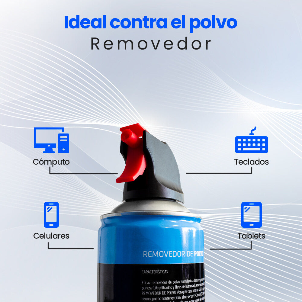 Vorago CLN-100 limpiador de aire comprimido 440 ml