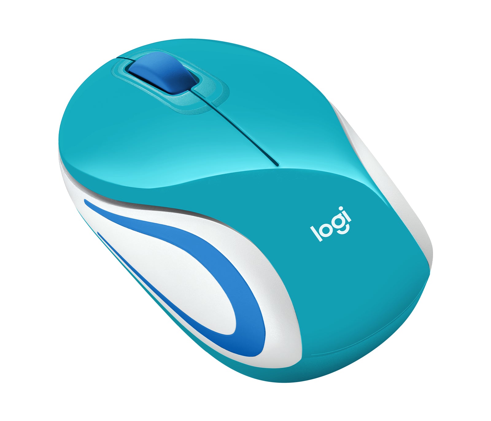 Mouse Logitech M187 Mini Inalámbrico 1000 dpi Color Verde Azulado