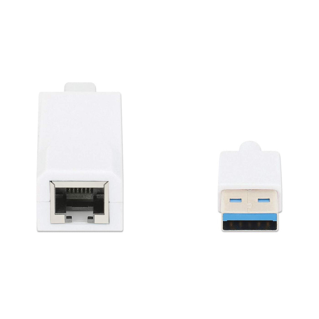 Manhattan Adaptador de Súper Velocidad USB 3.0 a RJ-45 GB Ethernet
