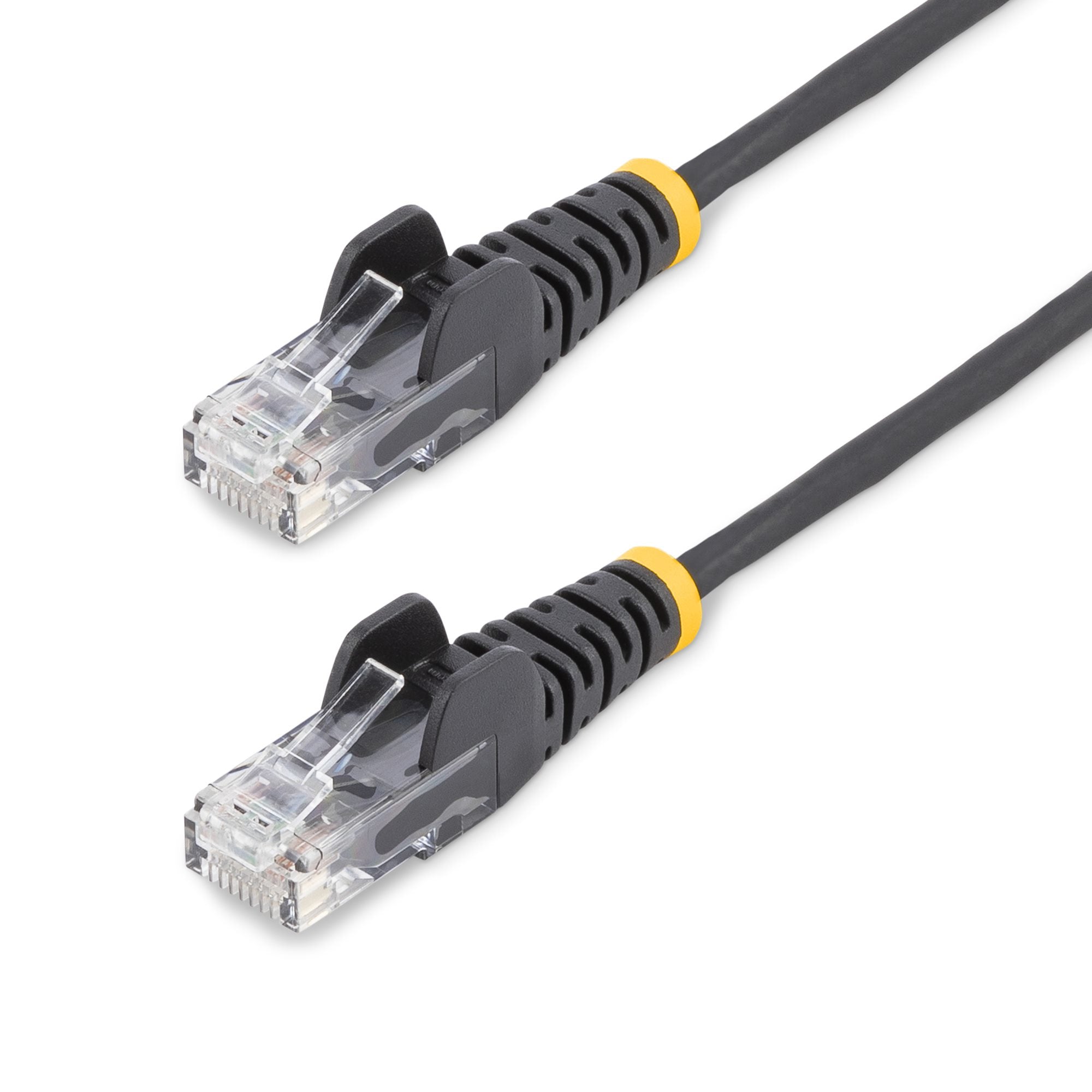 CABLE DE 30CM DE RED ETHERNET CAT6 DELGADO SIN ENGANCHES - CABLE DE RED SNAGLESS - NEGRO - STARTECH.COM MOD. N6PAT1BKS