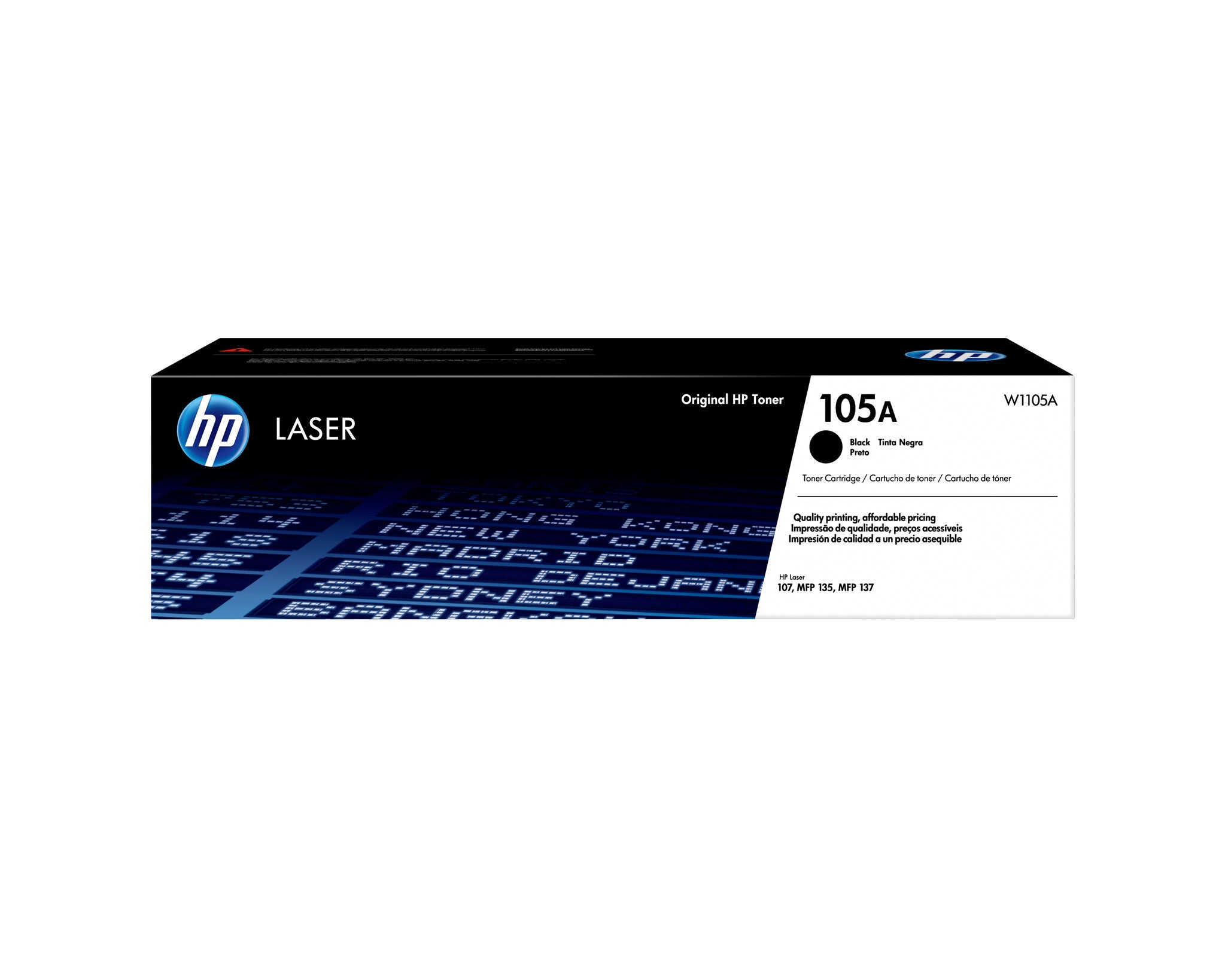 HP Cartucho de tóner láser original 105A negro