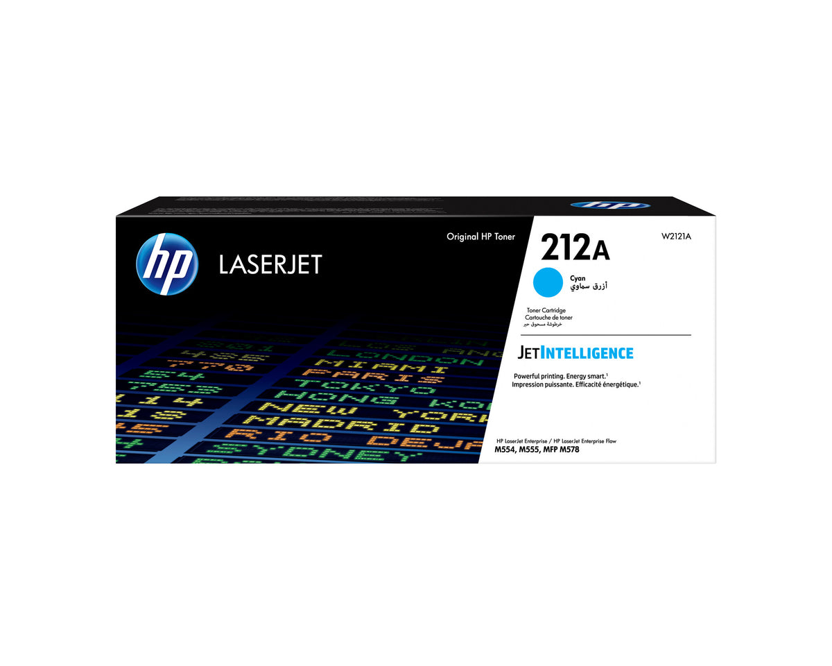 HP Cartucho de tóner original LaserJet 212A, cian