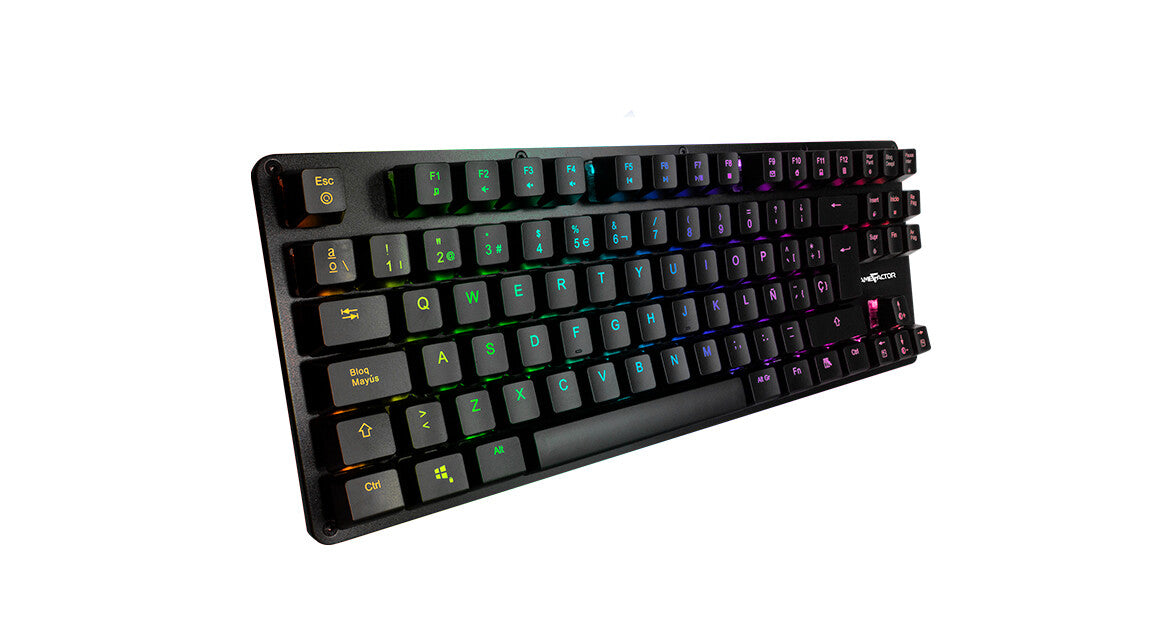 Game Factor KBG500 teclado Juego USB QWERTY Español Negro