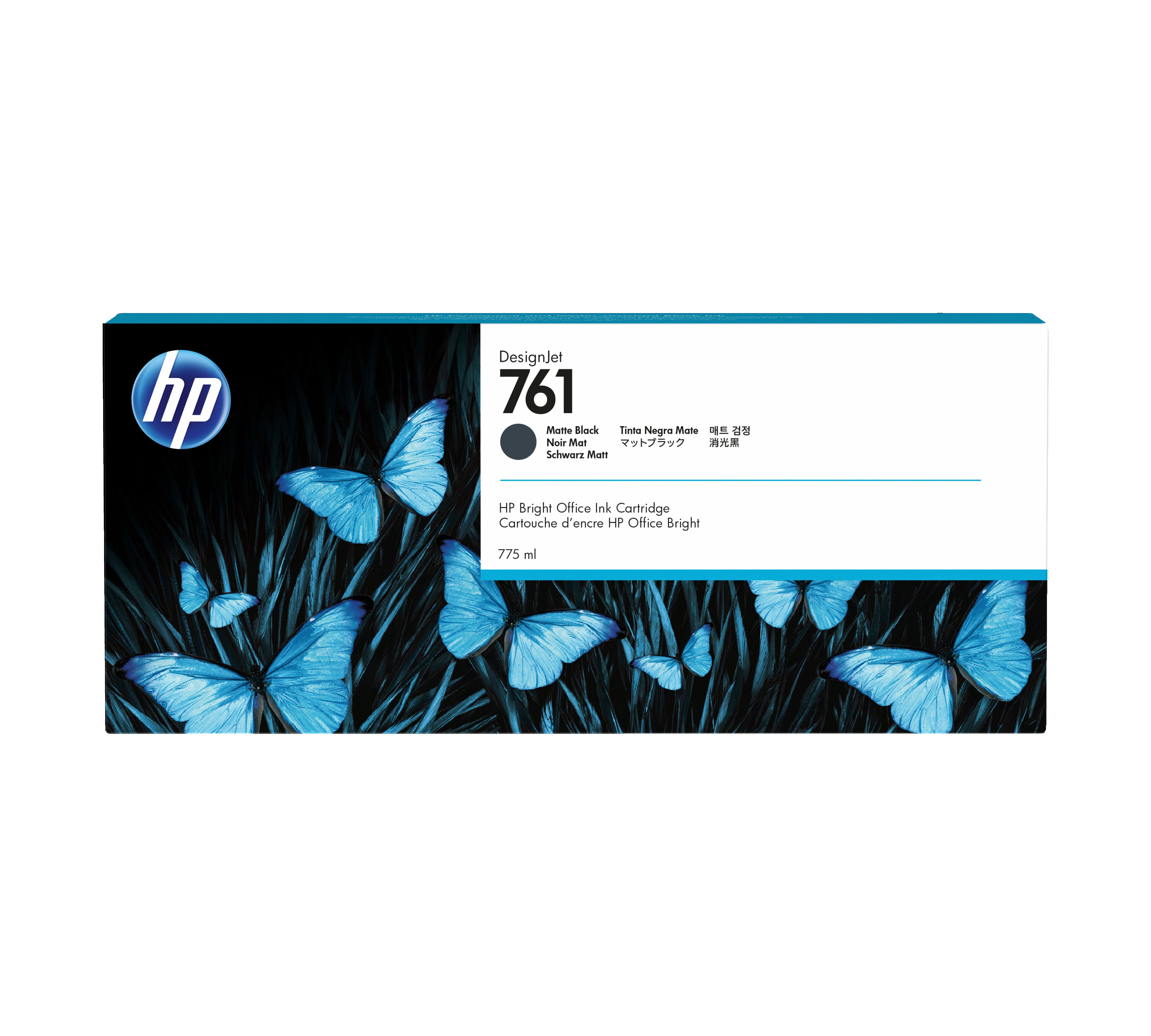 Tinta HP LF 761 Negro Mate T7100 DesignJet 775ML