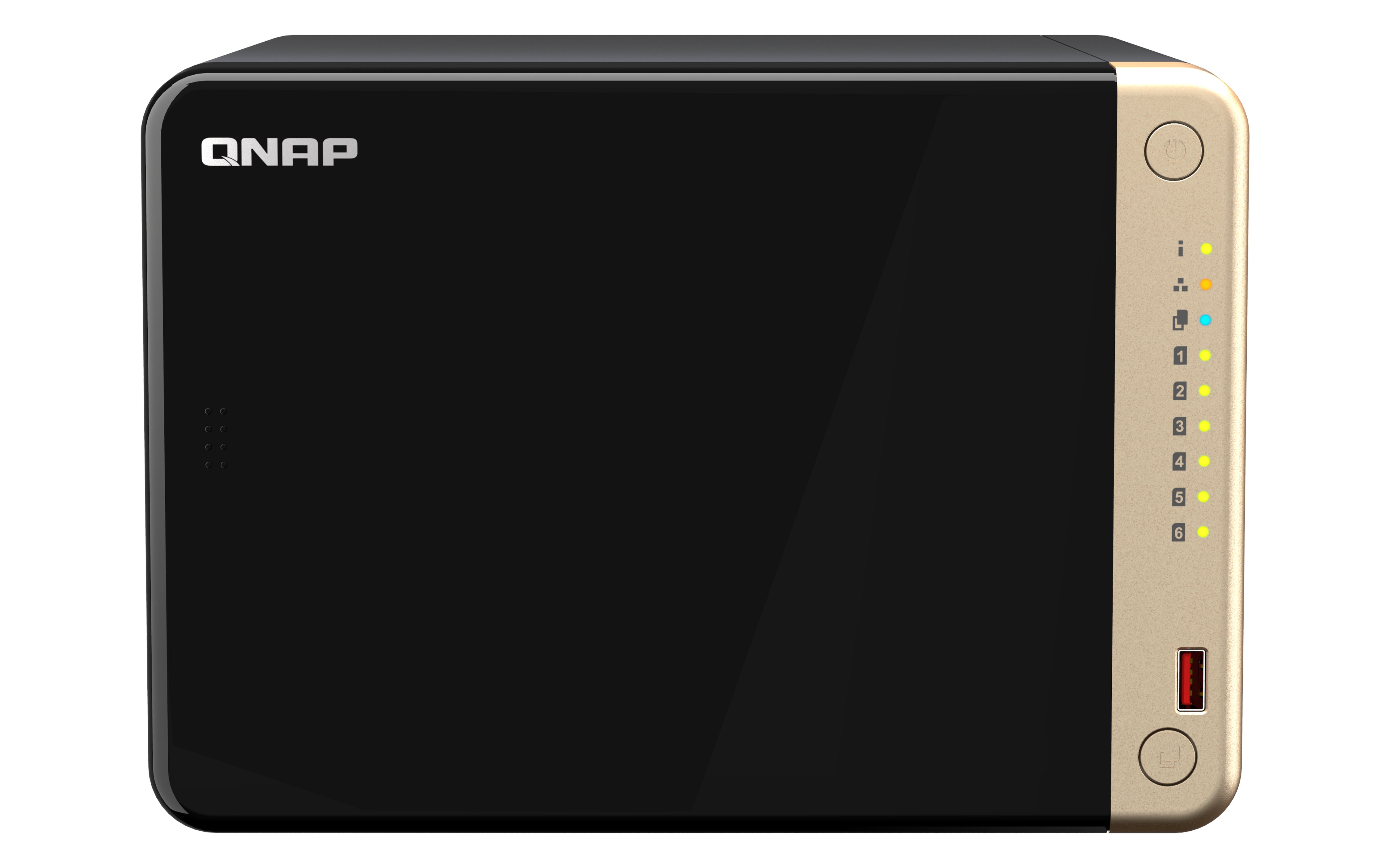 NAS QNAP TS-664-8G / TORRE / 6 BAHIAS / CELERON N5095 NUCLEO CUADRUPLE 2.9 GHZ /8GB RAM DDR4 / LAN 2,5GBE X2 / USB 3.2 X2 / HDMI / HOT SWAP / SOPORTEA M.2 2280 /NO INCLUYE DISCOS