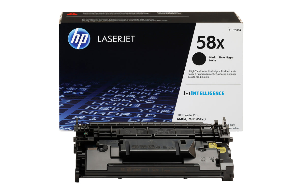 HP Cartucho original de tóner negro de alto rendimiento 58X LaserJet