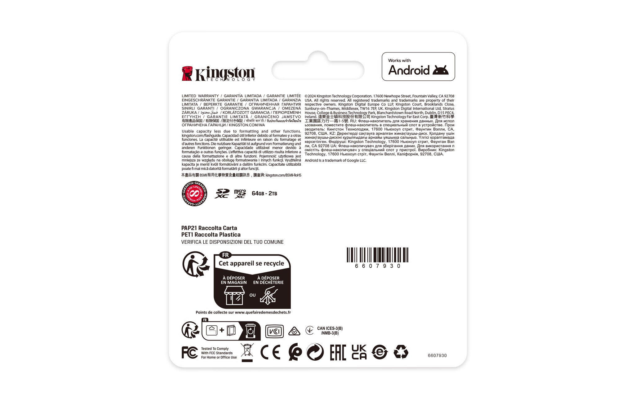 Kingston Technology Canvas Select Plus Gen3 512 GB SD UHS-I Clase 10