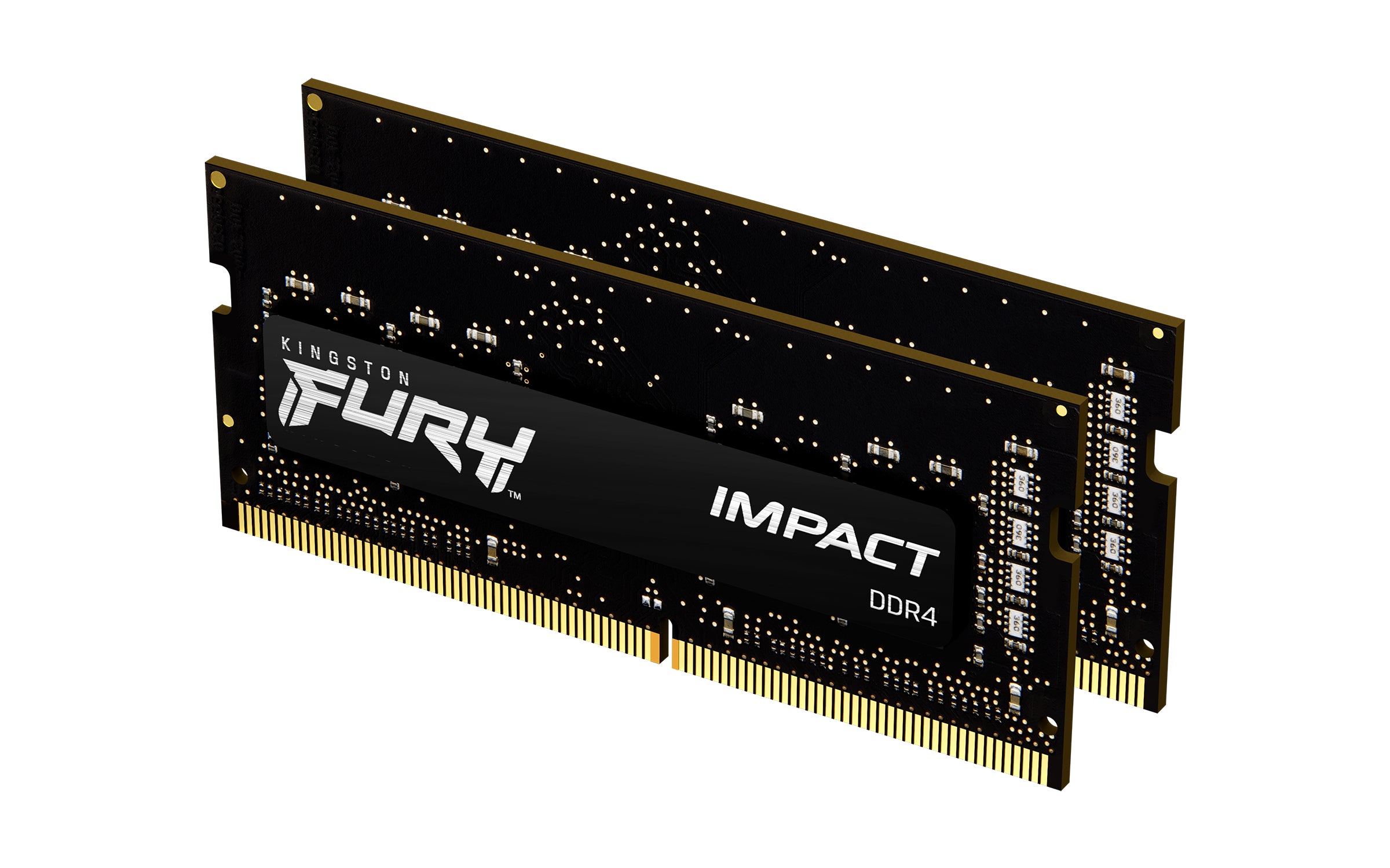 MEMORIA RAM KINGSTON SODIMM DDR4 16GB 2X8GB 3200MT/S FURY IMPACT BLACK CL20 260PIN 1.2V C/DIFUSOR DE CALOR P/LAPTOP KIT 2 KF432S20IBK2/16