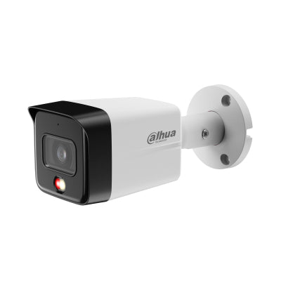 CAMARA IP/ DAHUA/ IPC-HFW1839TC-A-IL BULLET 4K FULL COLOR + ILUMINADOR DUAL INTELIGENTE/ 8 MP/ DUAL LIGHT/ LENTE DE 2.8MM/ 110 GRADOS DE APER/ MIC INTEGRADO/ H.265/ IR30 MTS IP67/ POE/ WDR/ METALICA
