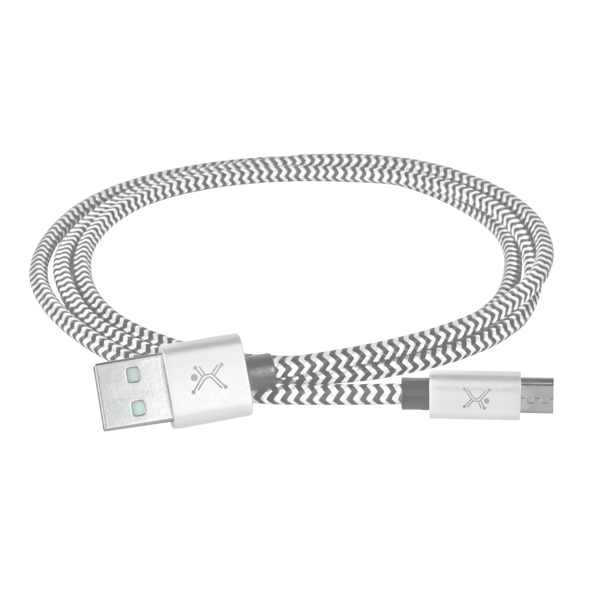 Perfect Choice PC-101680 cable USB USB 2.0 1 m Micro-USB A USB A Blanco, Gris