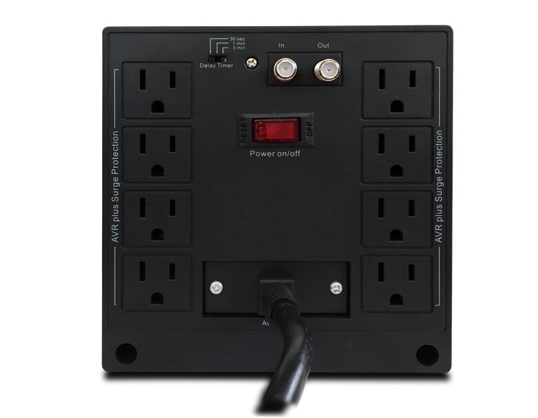 CDP R-AVR2408 regulador de voltaje 8 salidas AC 120 V Negro, Gris