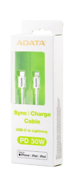 ADATA AMFICPL-1M-CWH cable Lightning Blanco
