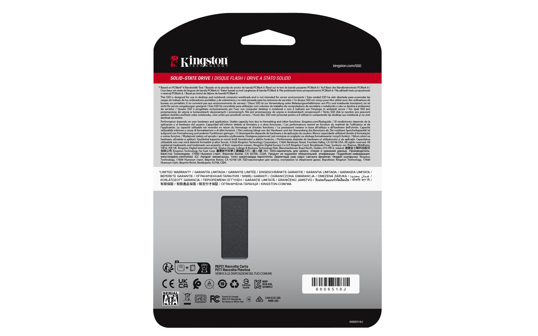Kingston Technology A400 480 GB 2.5" Serial ATA III TLC