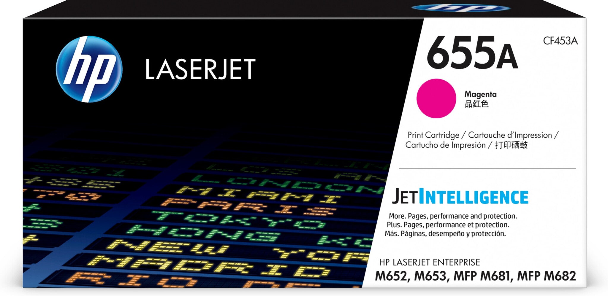 HP Cartucho de tóner magenta original LaserJet 655A